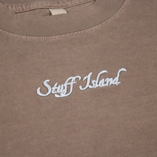 SI Embroidered Tee - Patchouli