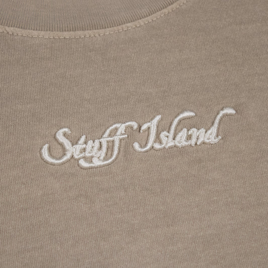 SI Embroidered Tee - Mushroom